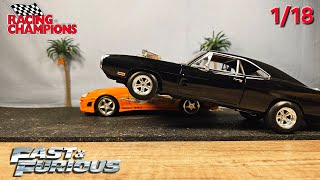 Dom's dodge charger from The Fast And The Furious ERTL Joyride 1/18