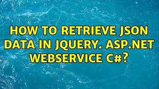How to retrieve json data in jquery. asp.net webService C#?