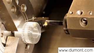 duMONT Tooling System External Toothing without Relief Groove on CNC Lathe