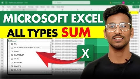Excel Formula : Family Members of SUM formula | Excel Tutorial | Microsoft Excel #excel