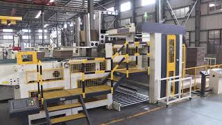 Dinglong  Auto prefeeder +FFG +strapping +palletizer   Best flexo folder gluer solution in China.