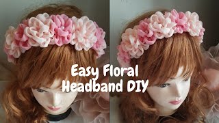 DIY this Handmade floral headband for Every Occasion Easy craft to make and sell |Fabric flower idea
