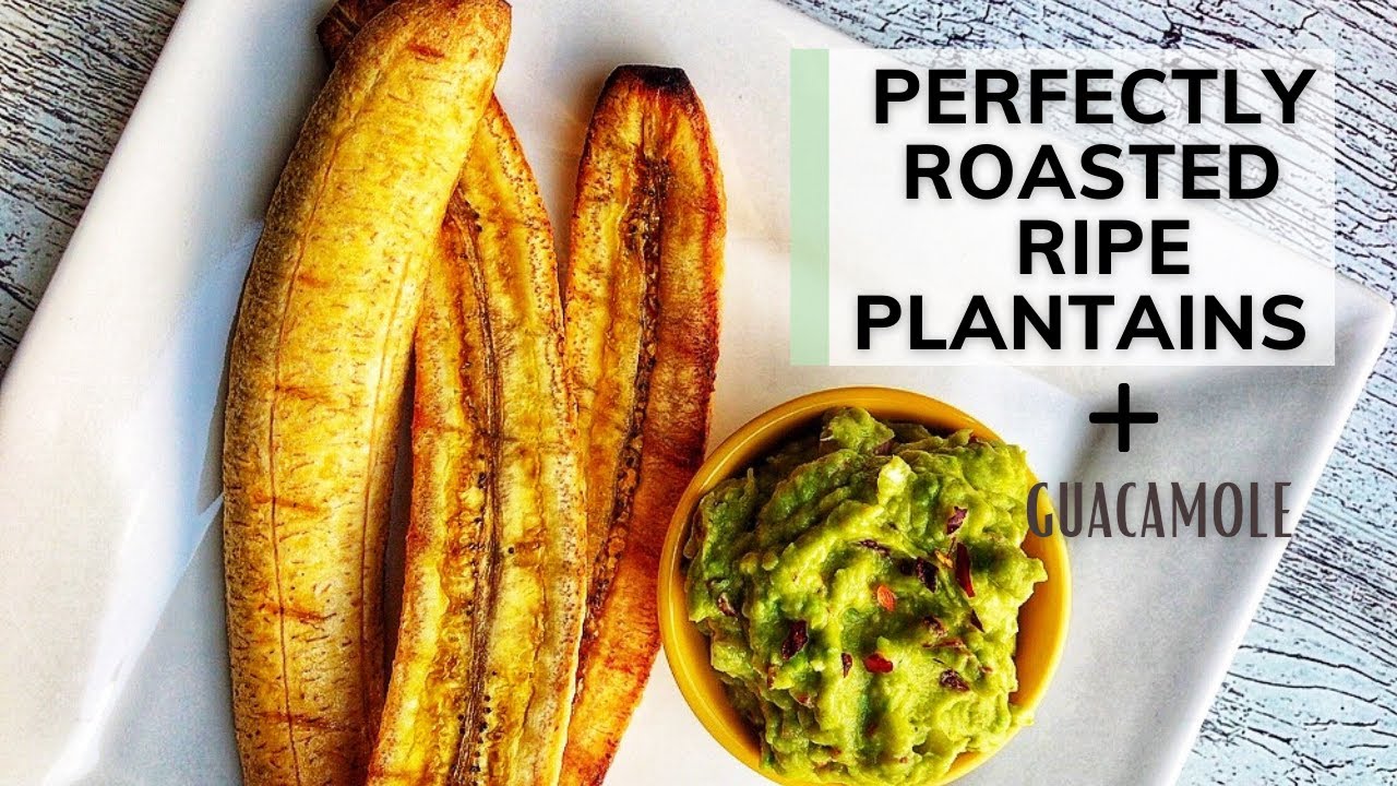 Nigerian Boli: Oven Roasted Ripe Plantains with Guacamole |Nigerian Street Food|Nkechi Ajaeroh Ep 38