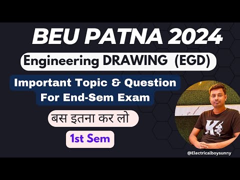 Engineering drawing (EGD) B.Tech 1st Year BEU Patna #beupatna # ...