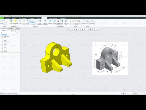 Creo parametric tutorials for beginners|creo|proE|tutorial-17