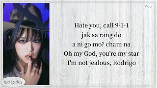 Yena - Hate Rodrigo Feat. Yuqi Of G-Idle Easy Lyrics