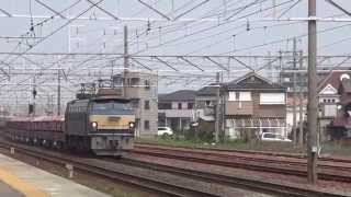 JR貨物EF66-36赤ホキ牽引【稲沢貨物線・清洲駅】