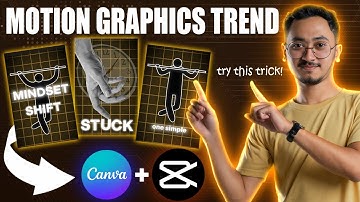 Try this Trick on How I Create TRENDING Motion Graphics Using Canva & CapCut! - Tutorial