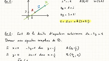 Nombres complexes et géométrie: ÉQUATION COMPLEXE D