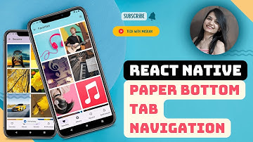 #8 Creating Stunning Bottom Tab Navigation | React Native Paper | Beautiful, Responsive Material UI