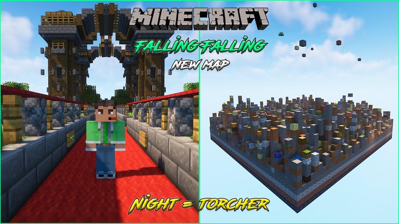 Infinite Falling Blocks | Minecraft New Map Let's Play | Episode : 1 ...