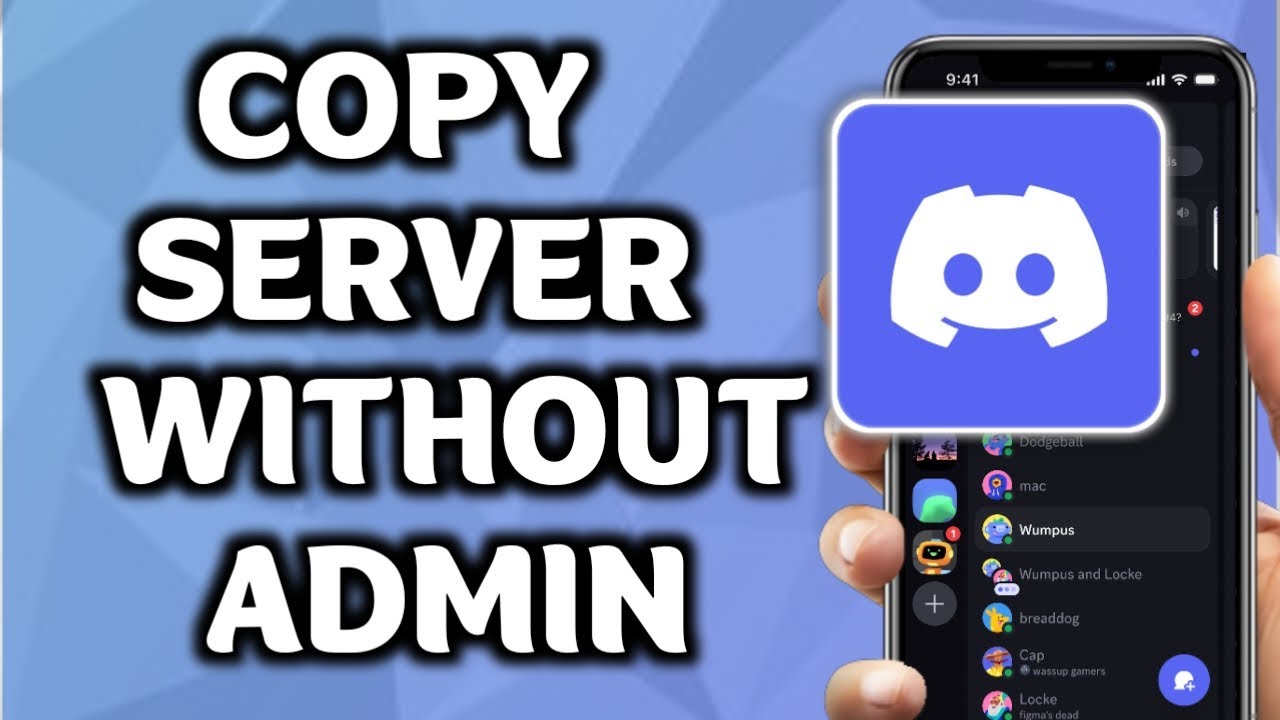 How To Copy A Discord Server Without Admin Mobile - YouTube