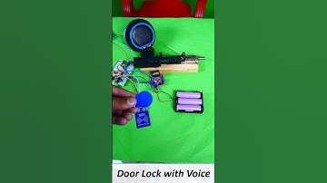 How to make Door lock with voice 🎶🔈🔊🔒🔐