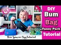 BUM BAG TUTORIAL - DIY FANNY PACK - bag making