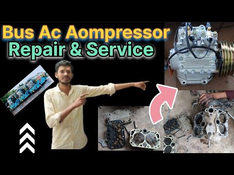 Bock Ac Compressor repair || bitzer compressor Service || bus ac