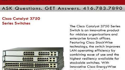 Cisco Catalyst 3750 Series Switches, Digitcom.ca Business Phone Systems