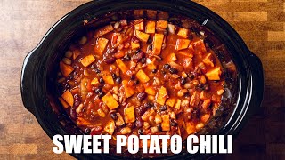 The Hack To Make Better Crockpot Chili Easy Sweet Potato Chili