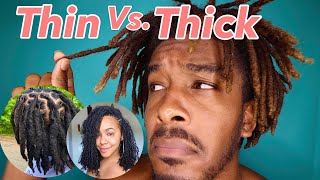 Thick vs Skinny Dreadlocks | Which Is For You? #beginners #starterlocks #dreadlockjourney