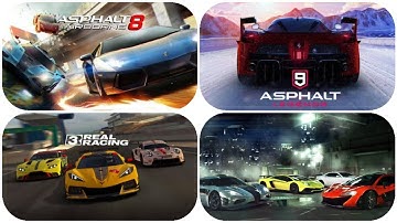 Gaming Comparison Asphalt 8 Vs.Asphalt 9 Vs.Real Racing 3 Vs.CSR RACING 2