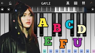 abcdefu - Gayle - Piano Mobile Tutorial