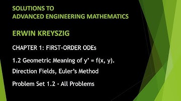 KREYSZIG #5 | Advanced Engineering Mathematics - Kreyszig | Problem Set 1.2 | All Problems