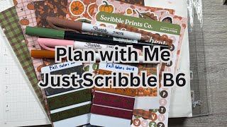 Plan with me the Week of Sept 28 -Oct 4 in my 2026 B6 Just Scribble #b6 #planwithme #justscribble News
