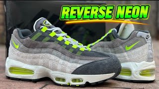 Better than the OG   Air Max 95 Reverse Neon unboxing review & on foot! 🔥🔥
