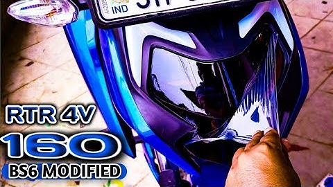 APACHE 160 4V  HEADLIGHT STICKER ❣️Apache 160 modified #160bs6 #Irfanartdumka #4v #headlightmodified