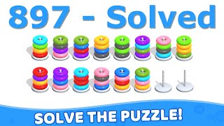 Color Hoop Stack - Level 897