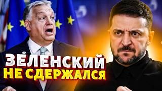 Зеленский в гневе! Пригрозил Орбану военными. Будапешт в шоке — это надо слышать