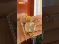 Conjunto De Relógio Feminino Ros ivga 6 Peças De Pulseira De Liga De Quartzo Com Strass