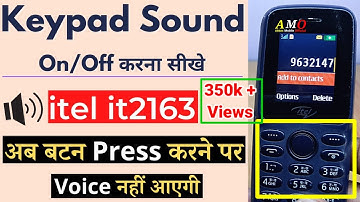 How to turn off itel mobile keypad sound? Itel mobile speaks when you press the button, how to tu...