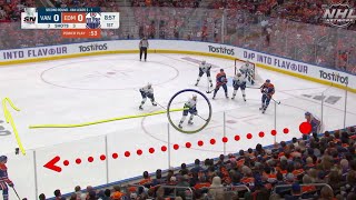 Breaking down Leon Draisaitl's power play goal in Oilers win