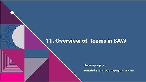 11. Exploring Teams in IBM Business Automation Workflow (BAW)| IBM BPM