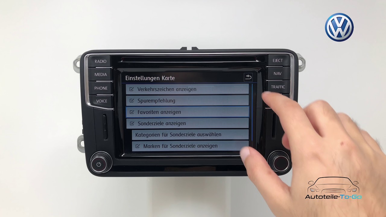 VW (Volkswagen), Radio / CD / Navigation, Radio / CD / Navigation Discover  Media Bedienteil