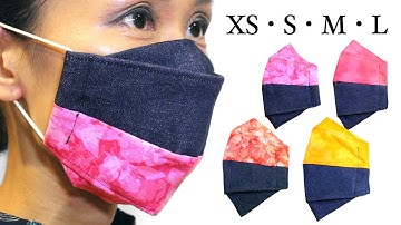 3D × 3D Perfect Face Mask Tutorial【XS - S - M - L】All Size Mask Tutorial