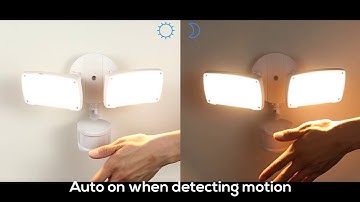 Motion-Activated LED Security Light / Easy to Install & Easy to Program