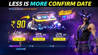 Less is More Top Up Event l Free Fire New Event l Ff New Event l New Event Free Fire
