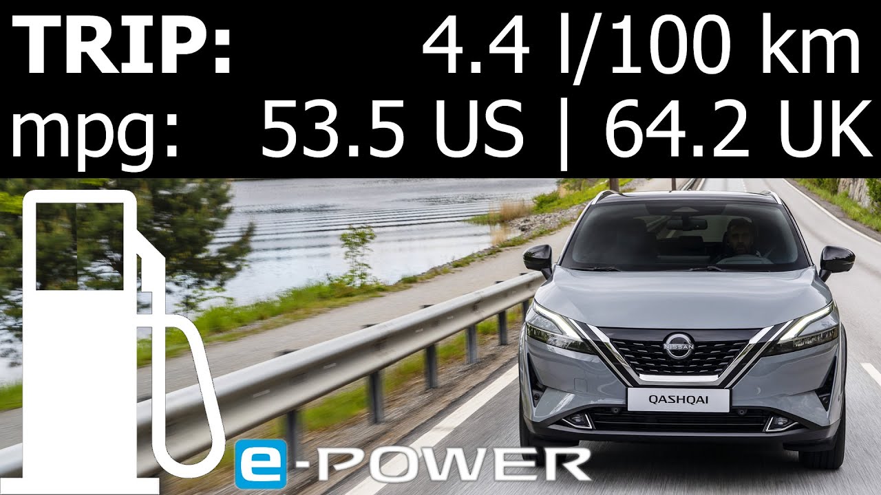 Nissan Qashqai ePower Hybrid trip with fuel consumption (economy) in