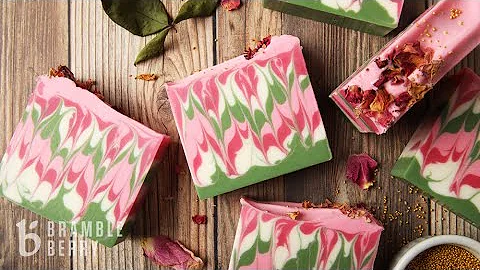 Anne-Marie Makes Pink Petals Soap - Hanger Swirl Techique | Bramble Berry