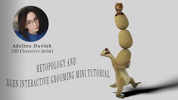 Retopology and XGen Interactive Grooming mini Tutorial