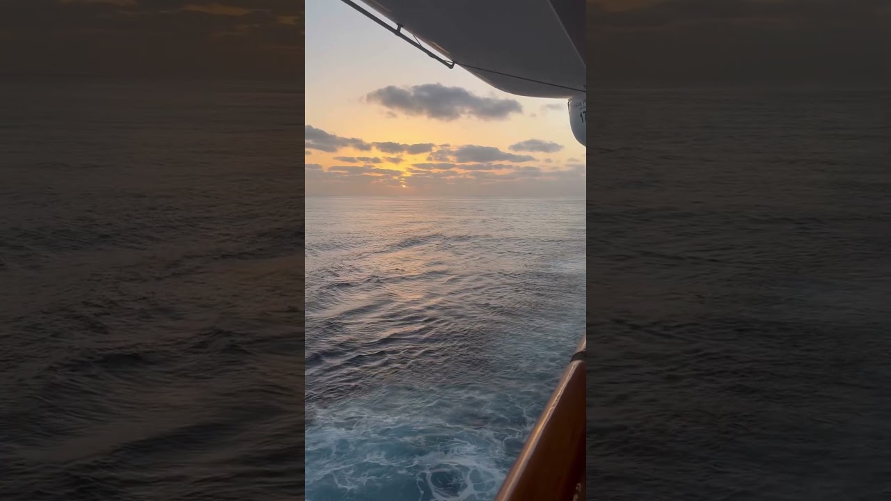 North Atlantic Ocean sunset from #Princess #cruise ship