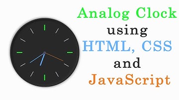 Simple Analog Clock using HTML, CSS and JavaScript | Web Development Skills