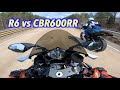 R6 vs CBR600RR | HE HAD SOME BAD LUCK