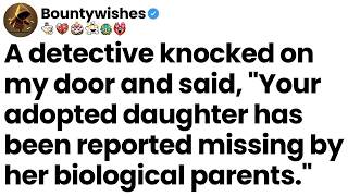 A detective said my adopted daughter was reported missing by her biological parents