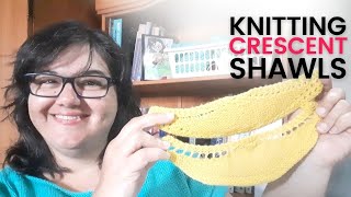 How to Knit a Crescent Shawl For Beginners (FREE PATTERN!)
