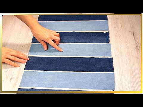 Wideo: Jak Zrobić Dywanik Ze Starych Dżinsów