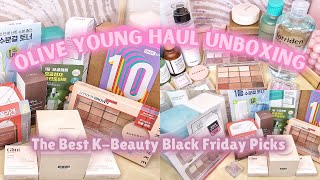 HUGE Olive Young K-Beauty Haul Unboxing | Korean Makeup + Skincare for Fall/Winter
