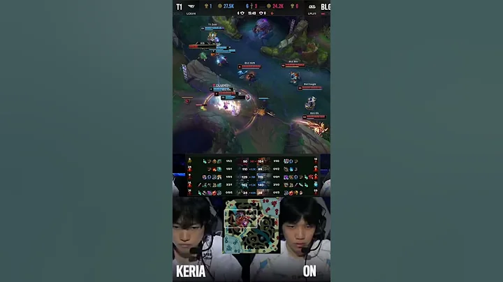 Brilliant re-engage from T1!  #leagueoflegends #worlds2024 #grandfinal  #t1#blg #esports #gaming