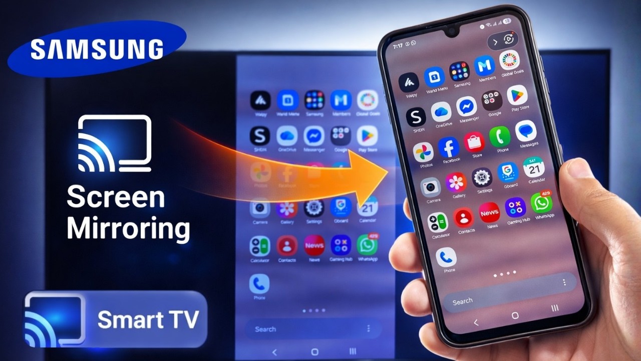 Screen Cast Samsung Android Phone to Any TV - YouTube